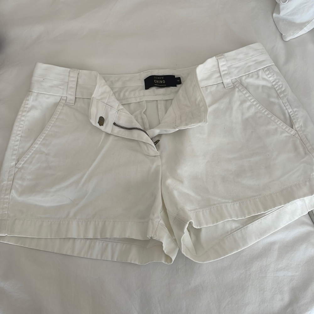 White j.crew chino shorts